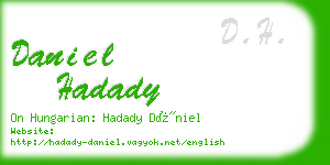 daniel hadady business card
